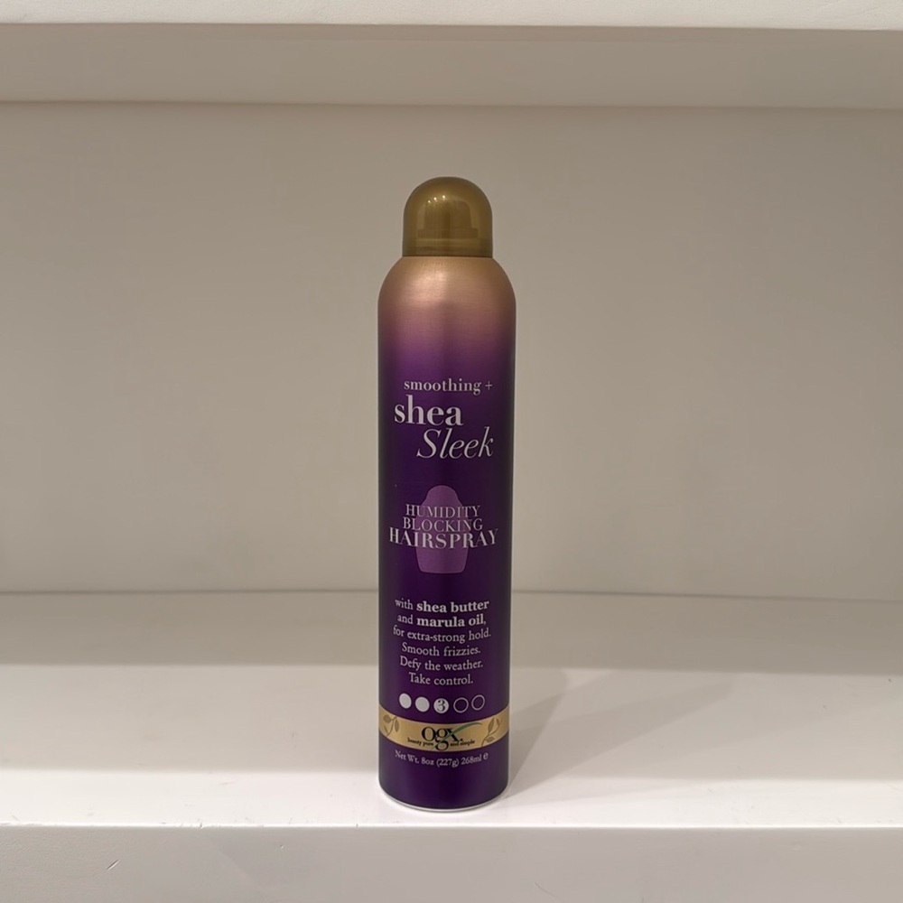 OGX Smoothing + Shea Sleek Humidity Blocking Hairspray 8oz New Never Used